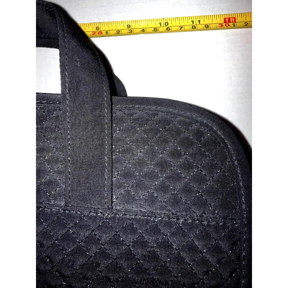 VERA BRADLEY Hanging Toiletry Organizer in Microfiber Classic Quilted Black